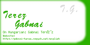 terez gabnai business card
